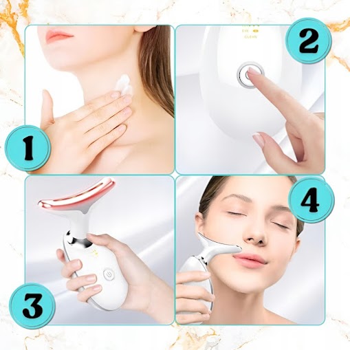 Massaggiatore Viso e Collo anti rughe e pulizia