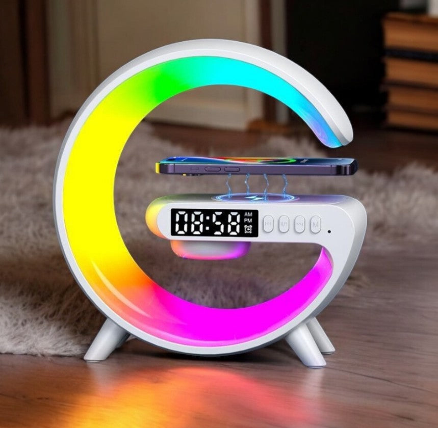 Lampada Bluetooth RGB - Sveglia e Ricarica Rapida Wireless