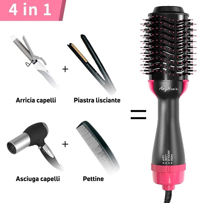 Spazzola asciugacapelli multifunzione 4in1