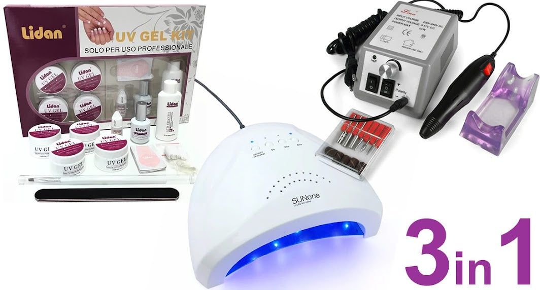 KIT Ricostruzione unghie GEL Manicure e Pedicure