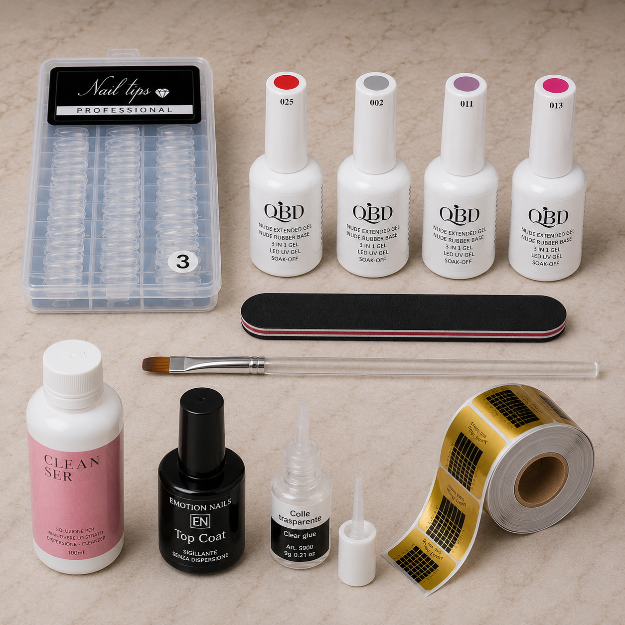 Set completo Ricostruzione unghie GEL Manicure e Pedicure