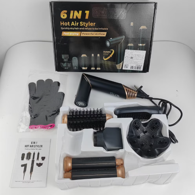 AirStyler 6 in 1 – Asciuga, Liscia e Arriccia con un Solo Dispositivo