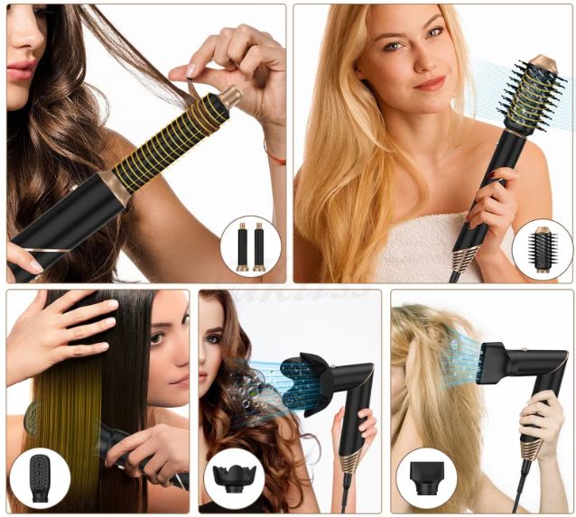 AirStyler 6 in 1 – Asciuga, Liscia e Arriccia con un Solo Dispositivo