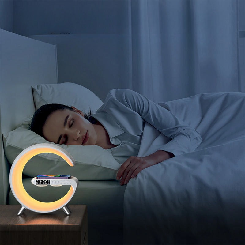 Lampada Bluetooth RGB - Sveglia e Ricarica Rapida Wireless