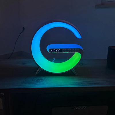 Lampada Bluetooth RGB - Sveglia e Ricarica Rapida Wireless