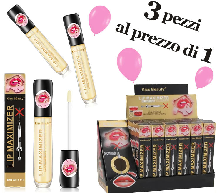 3 Flaconi Rimpolpante Labbra Naturale