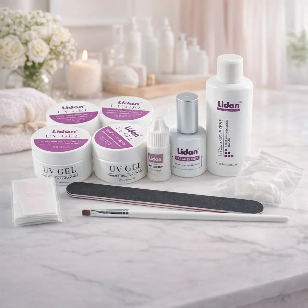 Kit per Ricostruzione Unghie professionale uv gel + accessori
