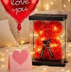 Orso Romantico di Rose luminoso