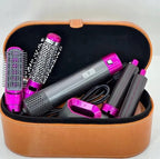 Spazzola Asciugacapelli 5 In 1 Con Accessori + Cofanetto