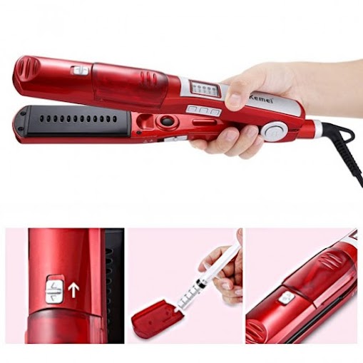 Piastra a vapore Professionale per capelli con generatore ioni